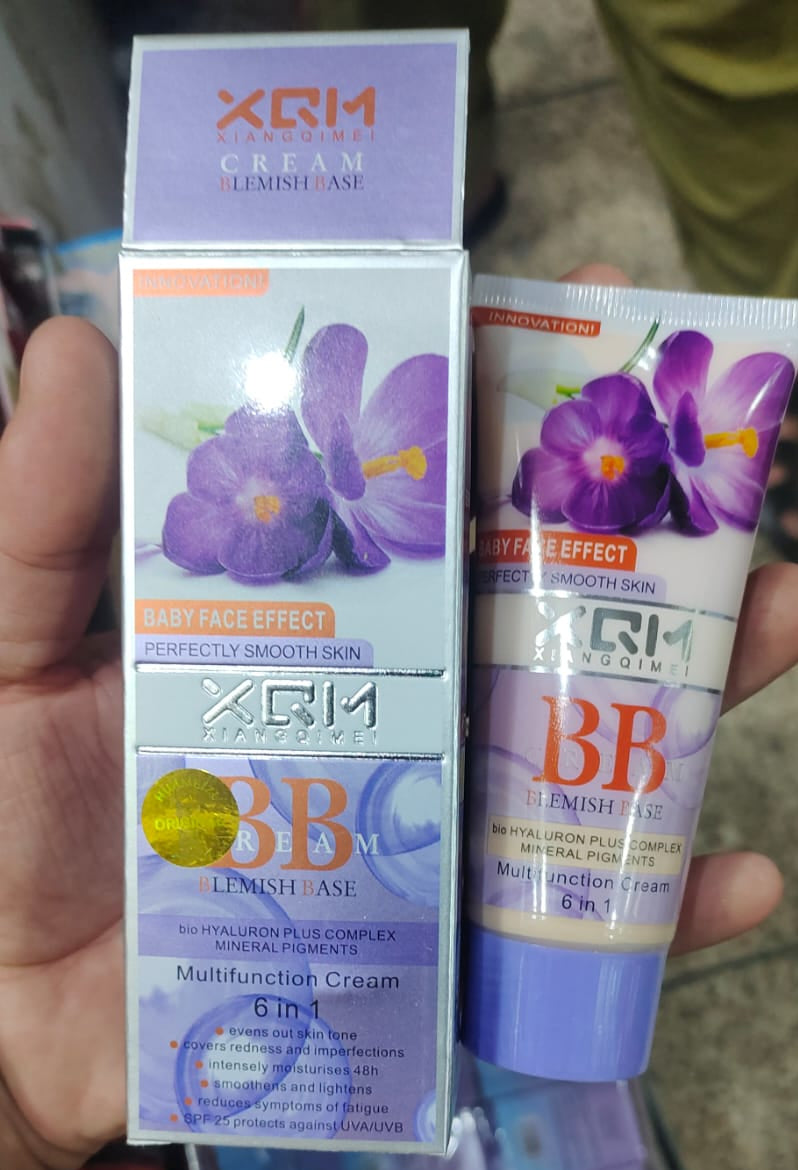 Xqm Bb Blemish Base Multi Function 6 In 1 Lavender Cream Moisturizing Bb Cream