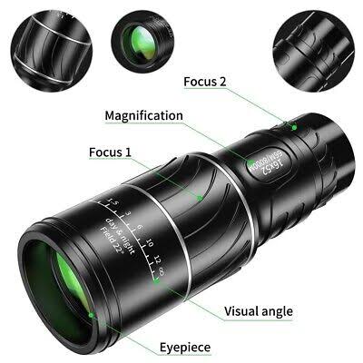 High Professional Monocular 1652 Binoculars Dual Focus Anti Reflective Non Infrared Hd Monocular Telescope