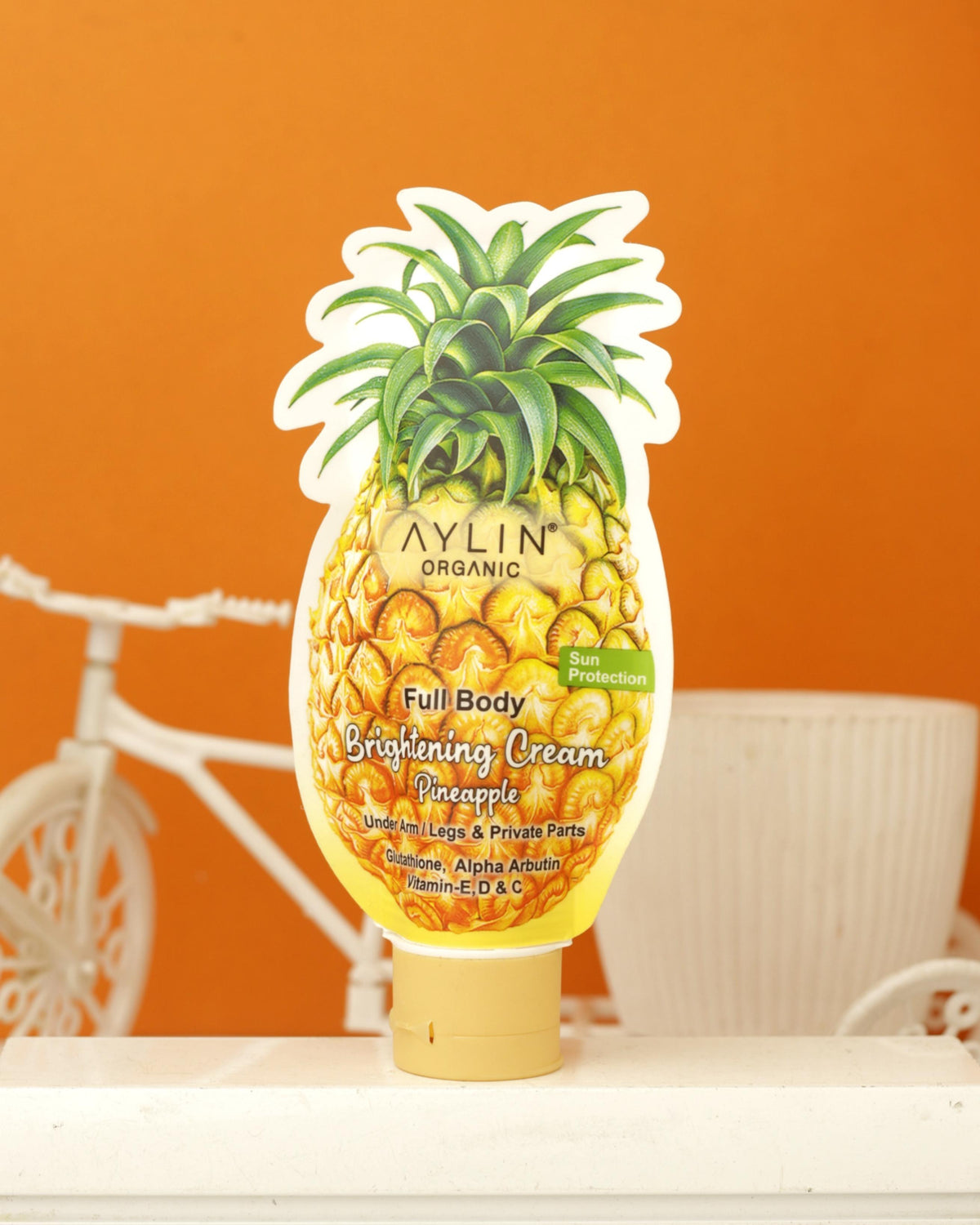Aylin Organic Full Body Brightening Cream With Pineapple Extract 100 Ml