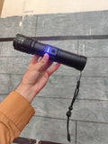 Tactical Led Flashlight Kit Sp 38 1 Rechargeable High Power Torch With 3X18650 Batteries Amp Portable Hard Case Range 15Km