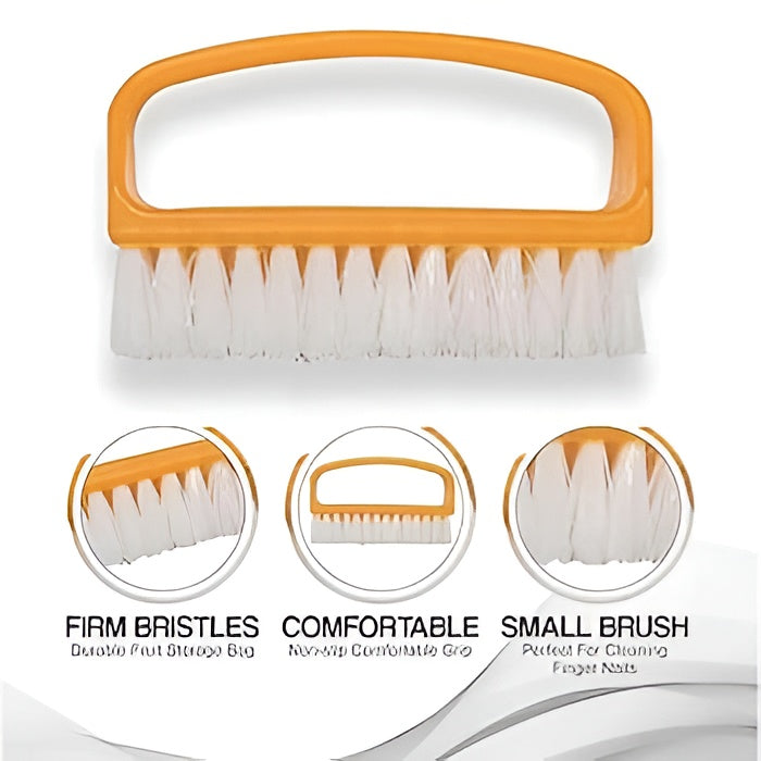Pack Of 3 Nail Brush Set With Handle Soft Durable Bristles For Cleaning Hands Feet Nails Cuticles Removes Dirt Grime Grease Assorted Colors Random Color