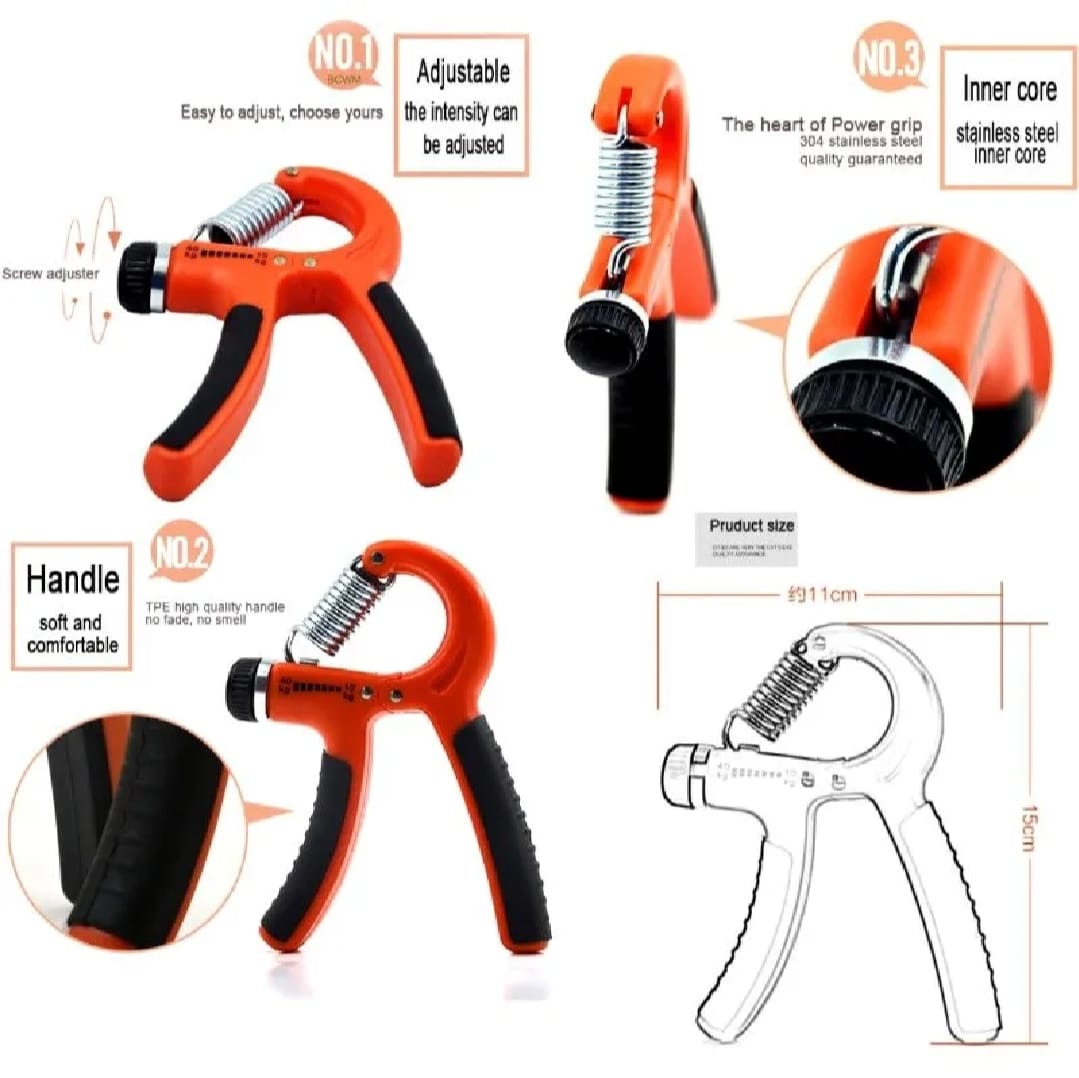 Set Of 2 Adjustable Heavy Hand Grippers 10 40Kg Strength Training Exerciser For Hand Wrist Finger Workout