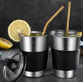Set Of 6 Colorful Reusable Metal Straws Stainless Steel Drinking Straws With Eco Friendly Design For Home Travel Parties