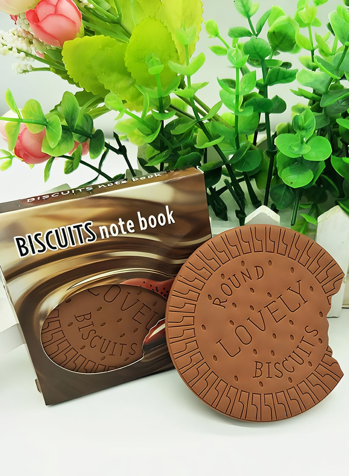 Biscuit Shaped Notebook 80 Pages Round Steno Pad For Students Artists Kids Fun Chocolate Biscuit Design Portable Memo Notepad For Notes Sketching Doodling Creative