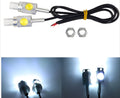 Motorbike Universal Mini LED Indicator &amp; Number Plate Light – Super Bright 12V 1W Aluminum Waterproof Signal Lamp – Long-Lasting, Energy-Efficient Motorcycle &amp; Car Lighting Accessory - PACK OF 2, blue