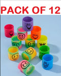 Pack Of 12 Magic Slinky Spring Finger Fidget Toys Stress Relief Sensory Toy For Kids Adults Fun Party Favors And Learning Activity Multicolor