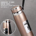 1000Ml Large Capacity Stainless Steel Thermos Bottle Hot Amp Cold Vacuum Flask Water Bottle Random Color Sticker