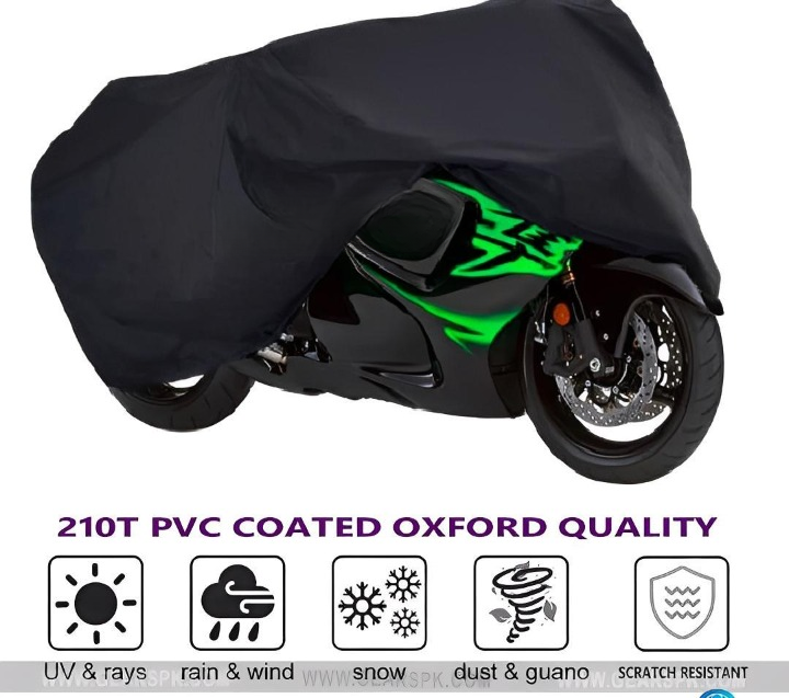 Bike Top Cover Water Amp Scratch Proof Parachute Fits Cd70Cc And 125Cc Bikes Random Color