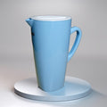 2 Liter Pure Plastic Water Jug Food Grade Durable Easy To Clean With Handle Lid Random Color