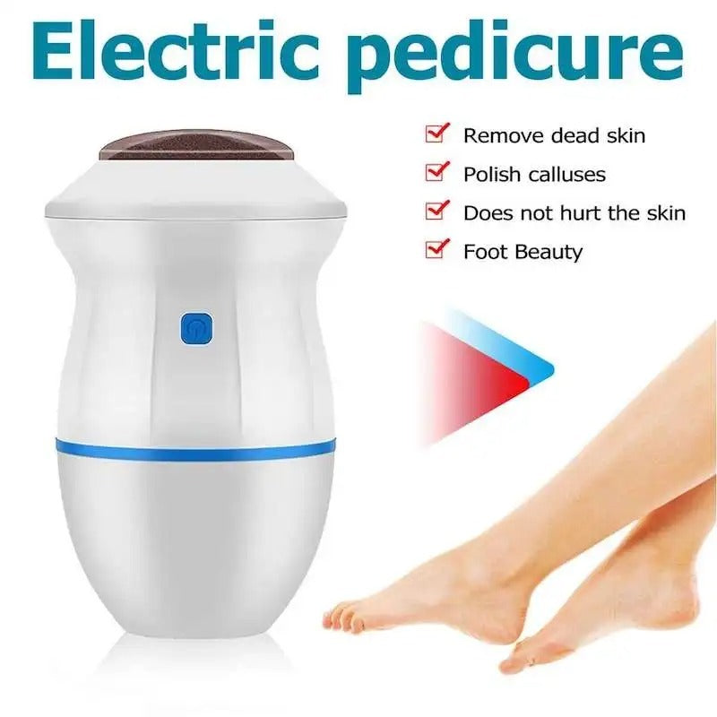 Back Callus Remover With Built In Vacuum Electric Foot Grinder For Dead Skin Cracked Heels Calluses Rechargeable Pedicure Tool With Gentle Powerful Exfoliation