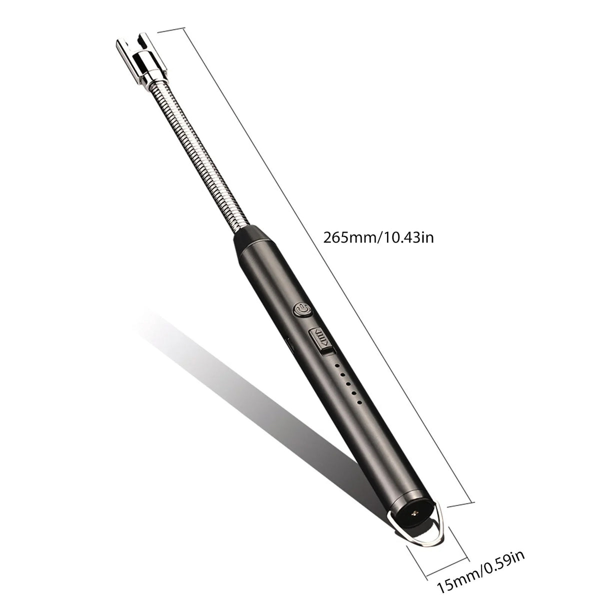 360 Outdoor Kitchen Lighter Usb Rechargeable Portable Electronic Arc Lighter With Flexible Neck Safety Lock Windproof Eco Friendly Design For Candles Gas Stoves
