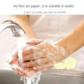Pack Of 2 Portable Disposable Soap Tablets 50 Sheets Per Box Travel Friendly Soap Paper Random Color