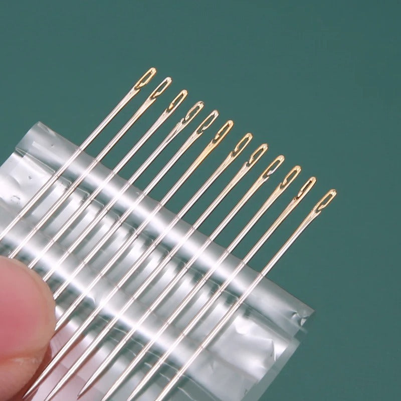 Multi Size Stainless Steel Darning Sewing Needles Side Opening Hand Sewing Tools For Household Use
