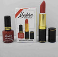 Medora 2 In 1 Lipstick Nail Polish Combo Premium Beauty Deal With Matching Shades Includes 1 Lipstick 1 Nail Polish Red Maroon