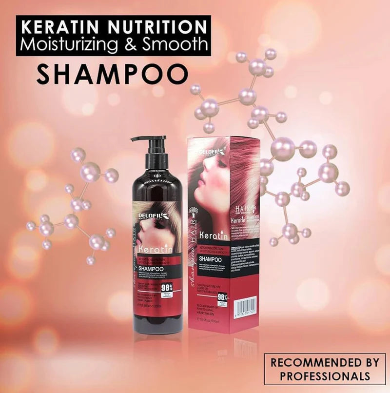 Wellice Hair Salon Keratin Essence And Collagen Shampoo 800G 2