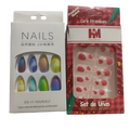 Artificial Press-On Nails Combo Set – Vibrant Colors &amp; Trendy Designs | Reusable &amp; Easy to Apply Nail Art Kit for All Occasions | Artificial Nails - Combo 1