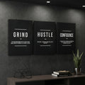 Set Of 3 Motivational Sticky Phototiles - Decor Product Designed For Wall Decoration And Daily Interior Styling Routine - Size: 8x11