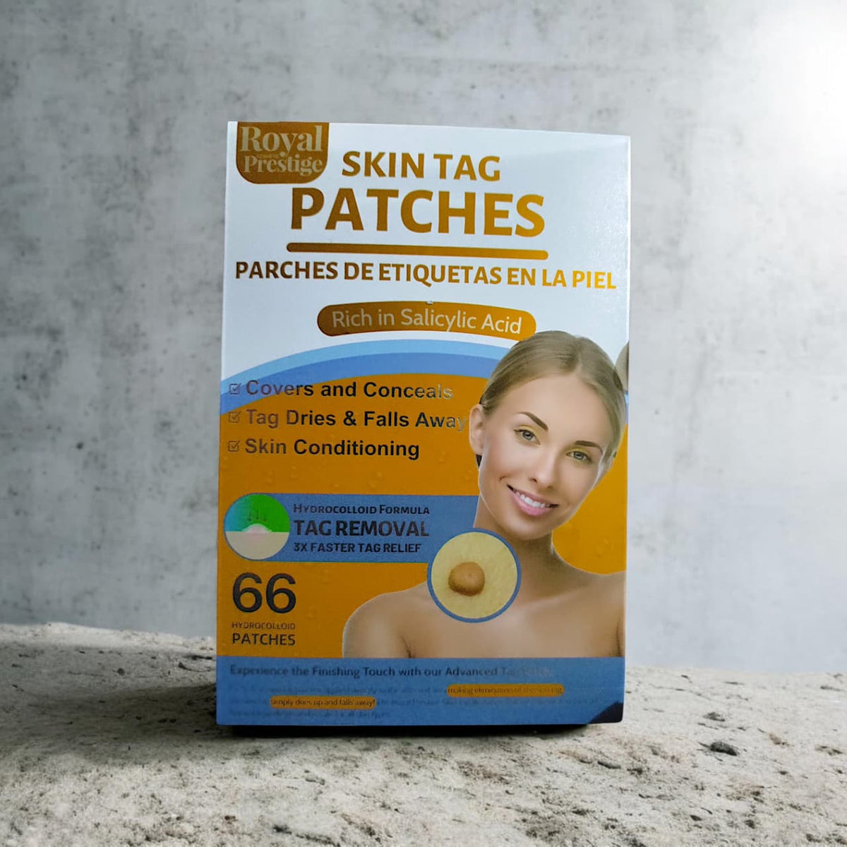 66 Pcs Skin Tag Remover Patch for Face and Body Painless Mole and Wart Removal Treatment