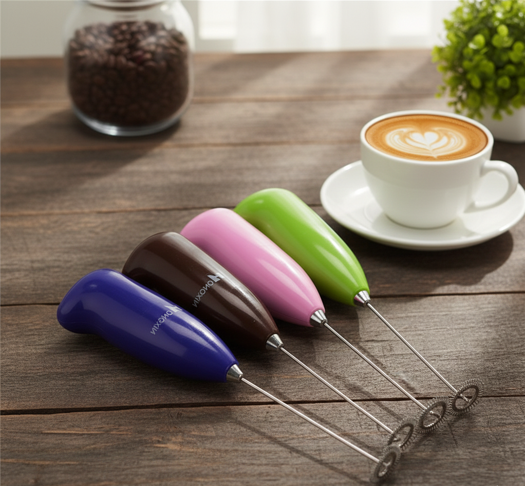 Coffee Beater & Milk Frother – Mini Handheld Egg Whisk, Drink Mixer & Foamer for Kitchen Use | Practical Cooking Tool (Random Color)