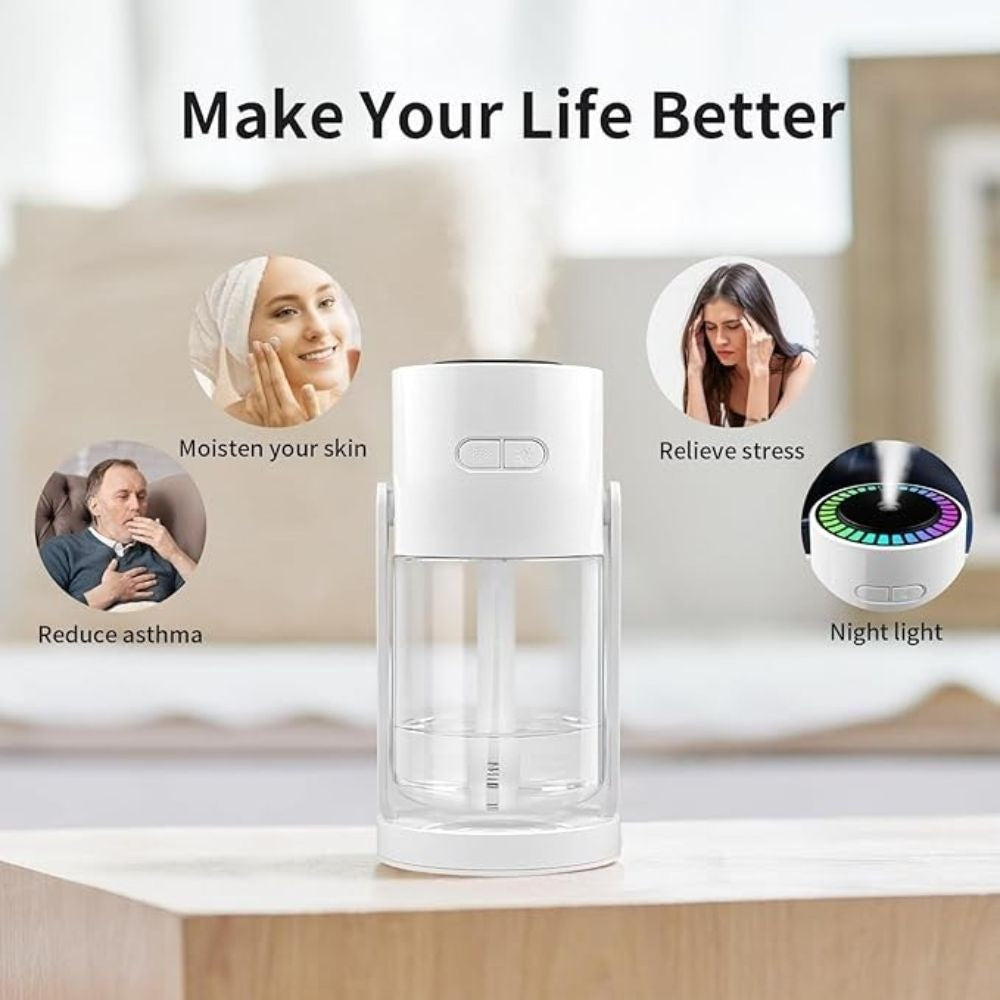 Sky Humidifier | Ultrasonic Air Humidifier & Aroma Diffuser | Cool Mist Maker for Fresh, Moist & Relaxing Room Atmosphere