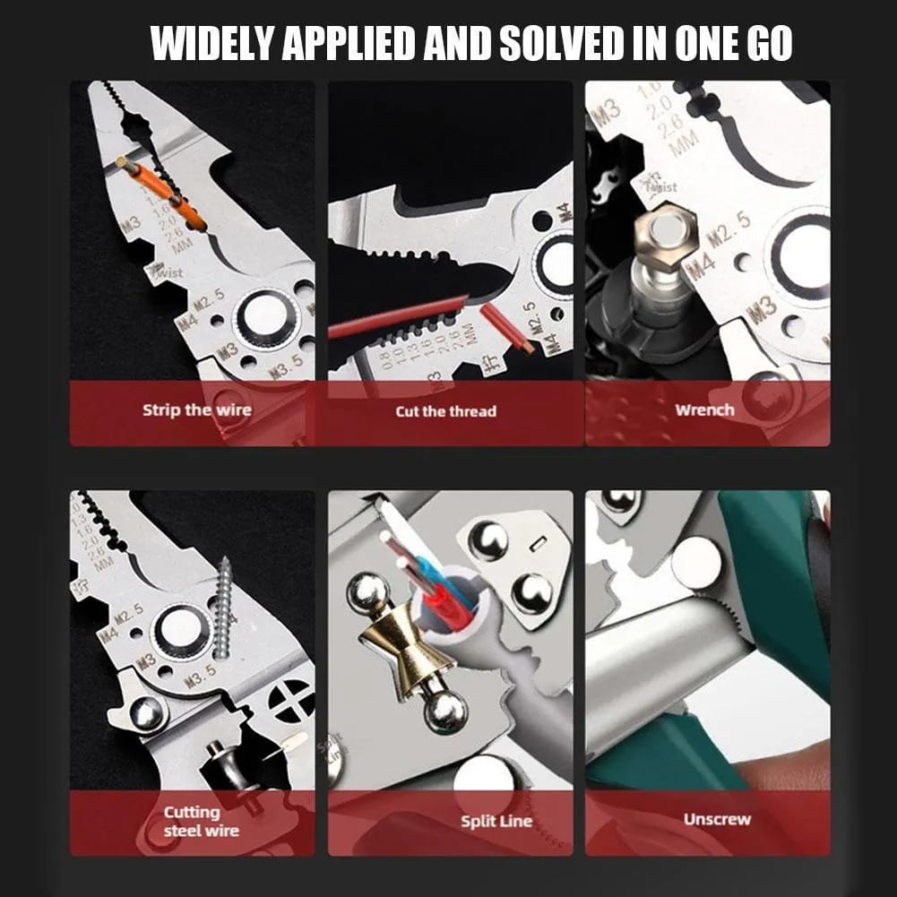 16 In 1 Plier Durable Strong Reliable Multi Functional Compact And Versatile Iron Tool With Multicolor Finish