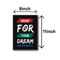 Pack Of 6 Motivational Sticky Wooden Frames For Wall Decore Sticky Phototiles