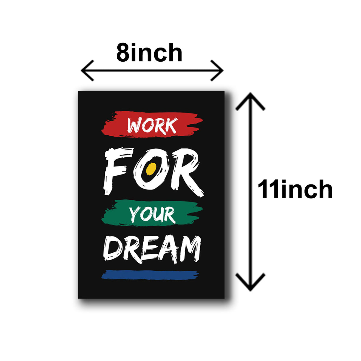 Pack Of 6 Motivational Sticky Wooden Frames For Wall Decore Sticky Phototiles