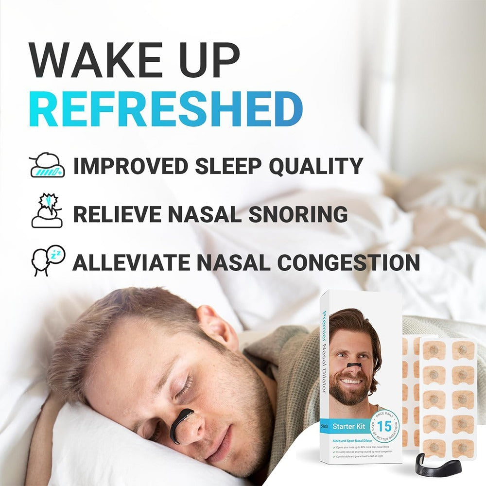 Magnetic Nasal Dilator Nose Opener Clip Strip for Breathing & Snoring Relief – Comfortable Magnetic Nose Clip Nasal Strips for Better Sleep