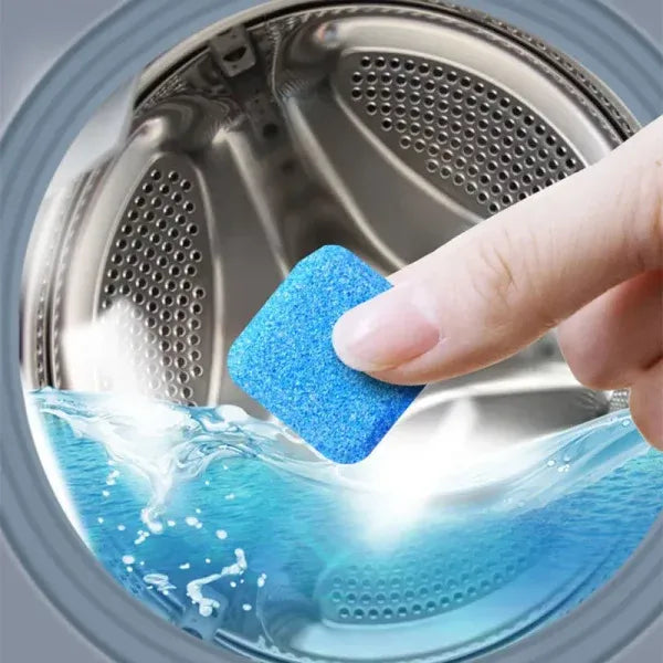 Washing Machine Cleaner Tablets – 12 Tablet | Deep Cleaning & Deodorizing for Front Load, Top Load & HE Washers