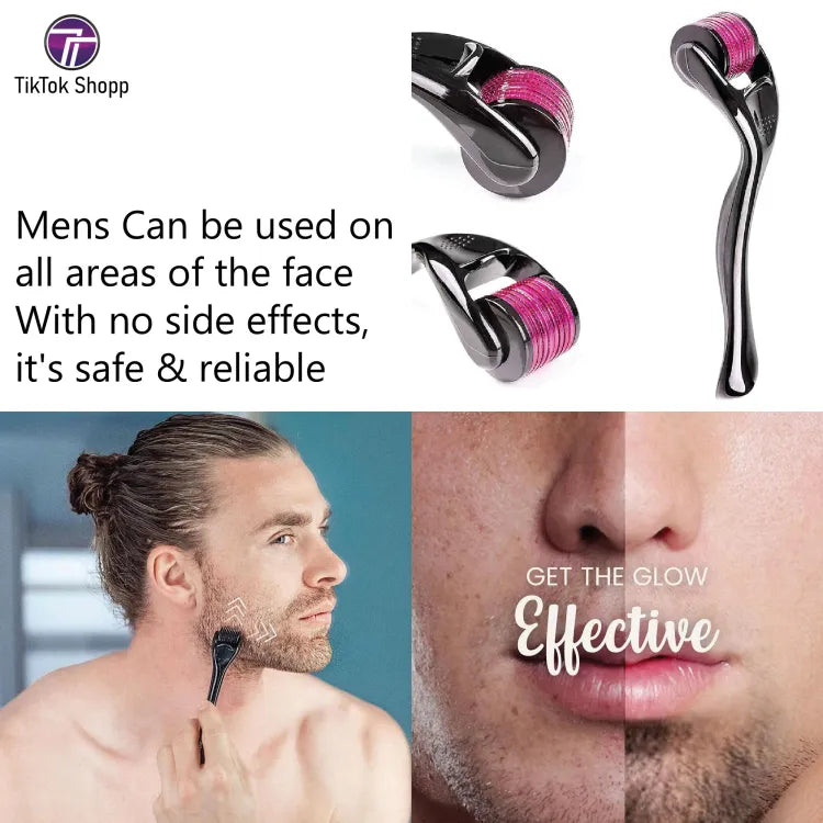 Derma Roller 540 Titanium Micro Needles For Beard Growth And Hair Loss 0 5Mm Smoothen Skin Reduce Fine Lines Face Roller Best