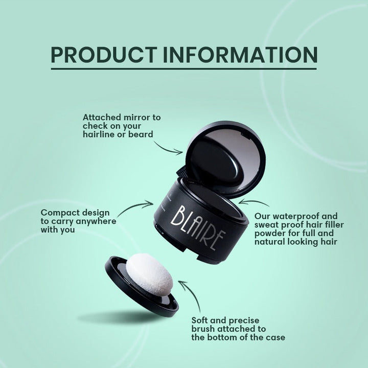 BLAIRE Hair Filler Powder – Instant Root & Thinning Hair Concealer