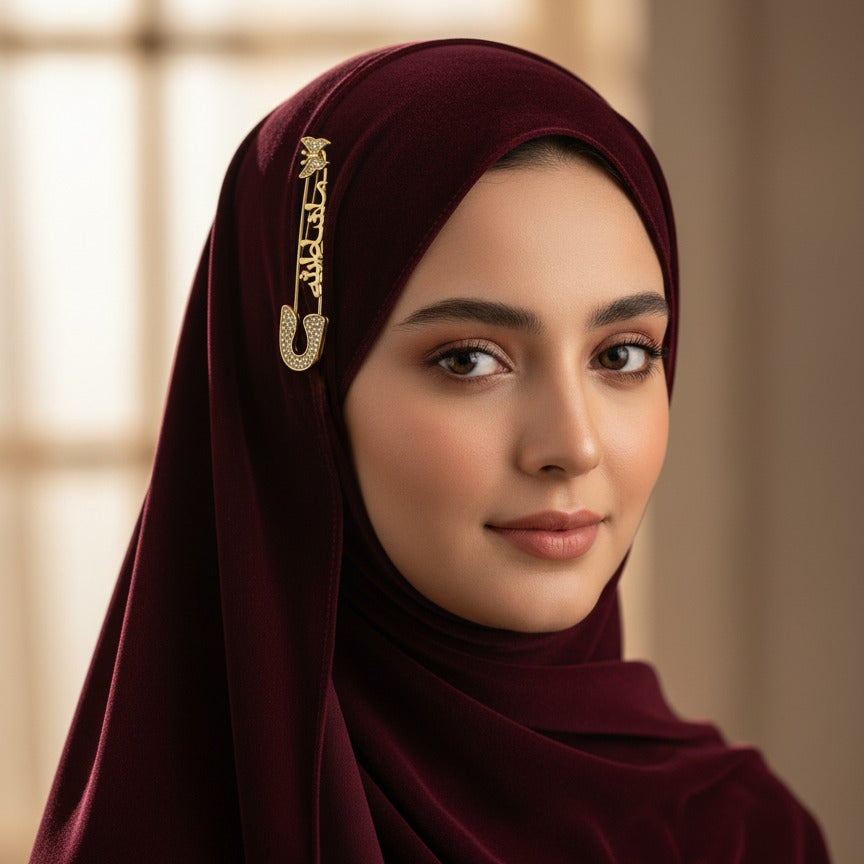 Islamic Safety Pin – Elegant And Durable Accessory With Traditional Design For Daily Wear And Spiritual Significance