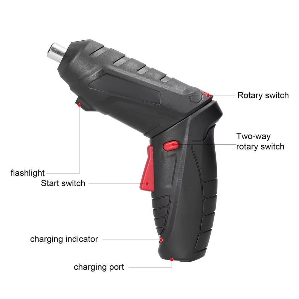 Premium Quality 47-in-1 Rechargeable Electric Screwdriver Set – Chrome Vanadium Steel Precision Tool Kit