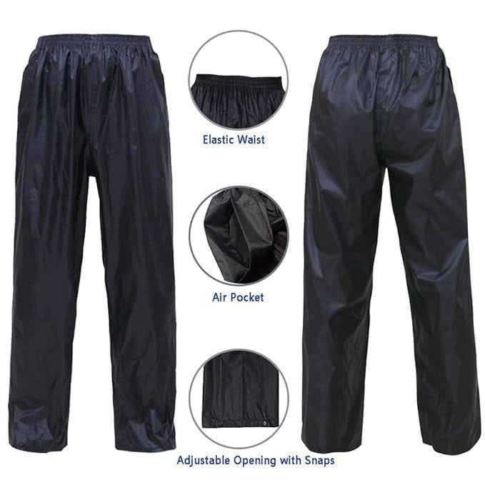 Rain Suit For Men Women Waterproof Lightweight Durable Comfortable Easy To Wear