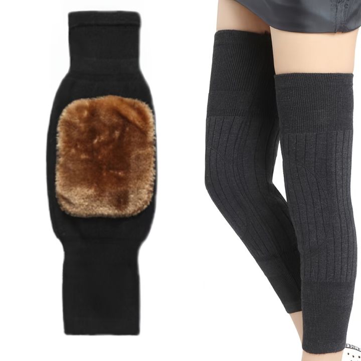 Deluxe Thermal Knit Knee and Leg Warmers (1 Pair) | Essential Winter Protection & Joint Comfort for Women | Knee Warmer For Women | Knee Warmer For Winters