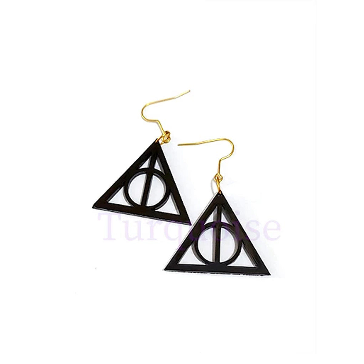 Harry Potter Logo Sign Very Light Weight Earrings For Harry Potter Fans