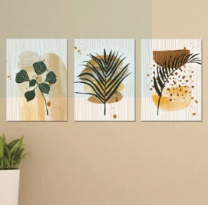 Set Of 3 Wall Art Wooden Phototile Frames For Wall Decor Providing Elegant Design Home Decoration Support