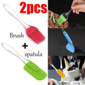 Pack Of 2 Large Spatula Amp Bbq Oil Brush