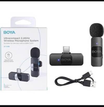 BOYA BY-MW12 / BY-MW13 Wireless Lavalier Microphone for iPhone, Android & DSLR | Type-C & Lightning | Noise Reduction | Live Streaming, Vlogging & Recording Mic
