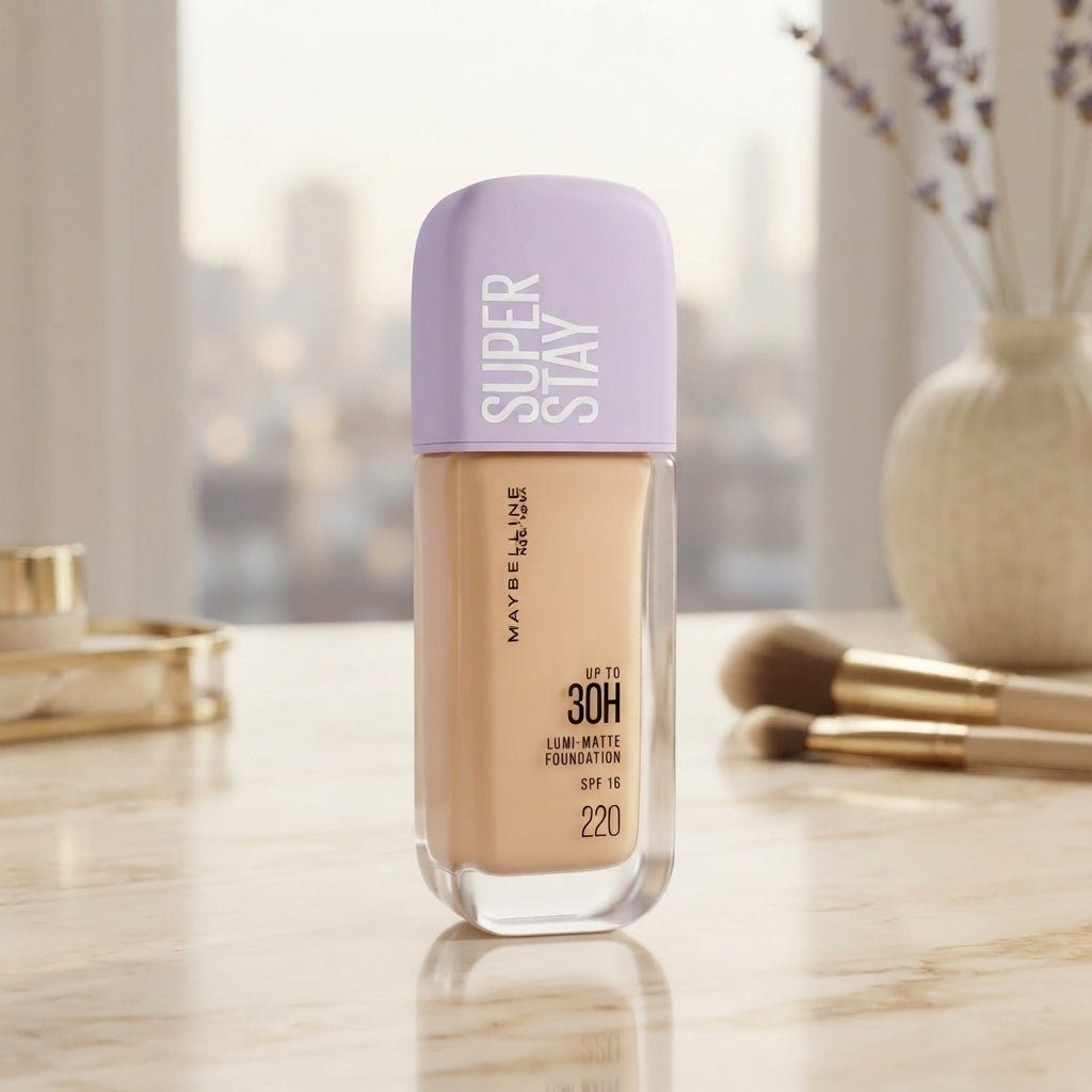 Maybelline Superstay Lumi Matte Foundation 220 - Beauty Accessory Designed For Makeup Application And Daily Skincare Routine