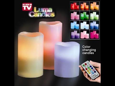 3 Magic Colour Changing Candles And 1 Remote Control In 1 Box Random Colour