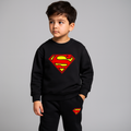 Kids Winter Tracksuit Set | Fleece Jumper & Bottoms for Boys & Girls – Warm Sweatshirt & Trousers, Pack of 1 small