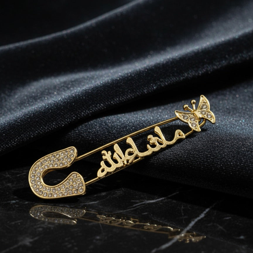 Islamic Safety Pin – Elegant And Durable Accessory With Traditional Design For Daily Wear And Spiritual Significance