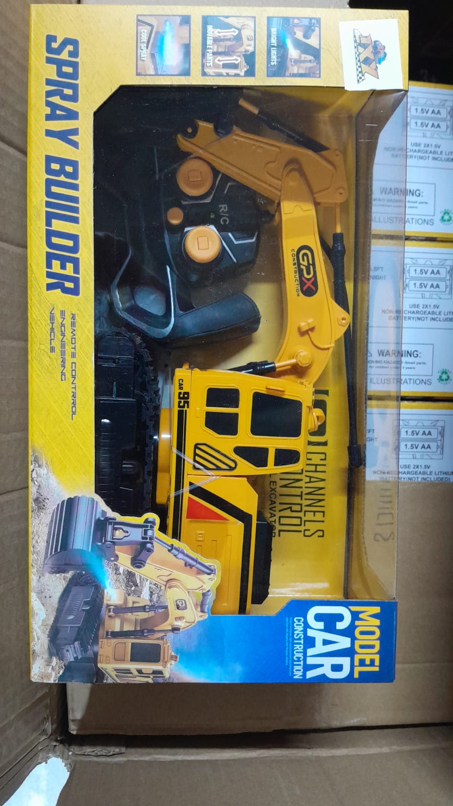 Remote Control Excavator Toy Kids Construction Vehicle RC Truck Fun Outdoor And Indoor Play