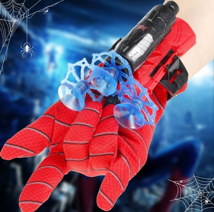 Spider Man Shooter Gloves Toy For Kids – Fun Role Play Web Launcher With Bullets And Launcher Set For Boys And Girls