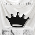 Crown Lapel Pin Stylish Punk Badge Pin High Quality Crystal Acrylic Durable Attractive Fashion Accessory Practical Choice Size 2 Inches Approx