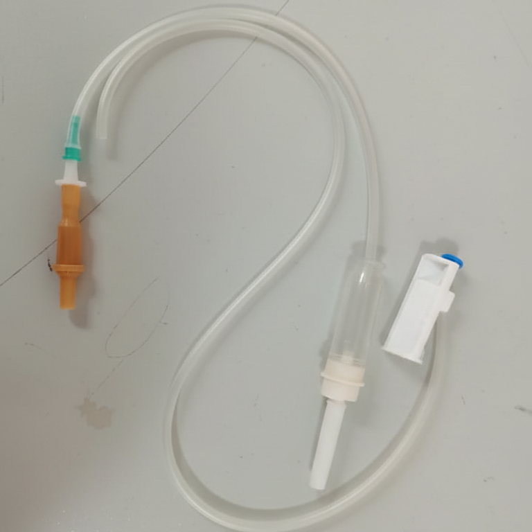 Disposable I.V Drip Set – Sterile Intravenous Infusion Set with Regulator