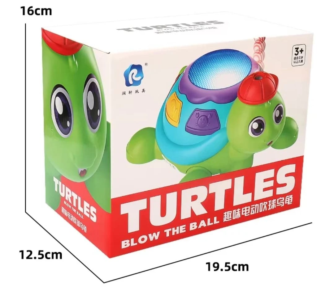 Blow the Ball Turtle Toy with Music & Lights – Fun Interactive Play for Kids