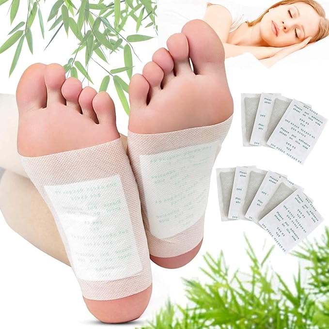 Kiyome Kinoki Detox 10 Pcs Foot Pads – Pain-Free Cleansing Patches for Night Detox, Stress Relief & Body Toxin Removal – Improves Circulation & Vital Organ Support