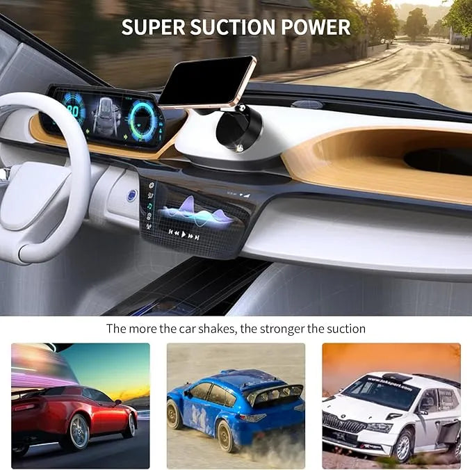 A2 Magnetic Mobile Phone Stand – Foldable Magnetic Phone Holder for Desk & Table - Random Color